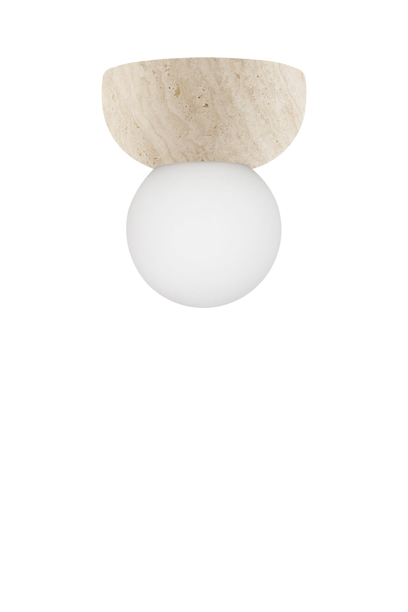 Torrano vegg og taklampe - Travertine-Baderomsbelysning vegglamper-Globen Lighting-Brun-590502-Lightup.no