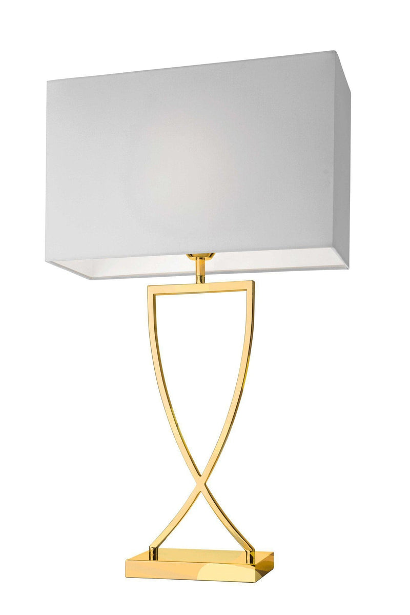 Toulouse bordlampe 69 cm - Hvit/Gullfarget-Bordlamper-Villeroy & Boch-VB-96841-Lightup.no