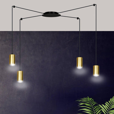 Traker 4 takpendel - Svart/Gullfarget-Takpendler-Emibig-526/4-Lightup.no