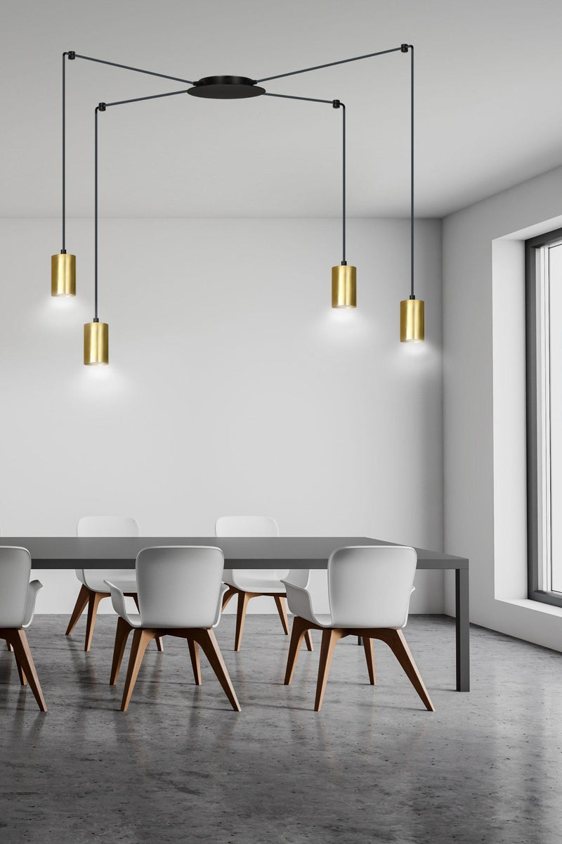 Traker 4 takpendel - Svart/Gullfarget-Takpendler-Emibig-526/4-Lightup.no