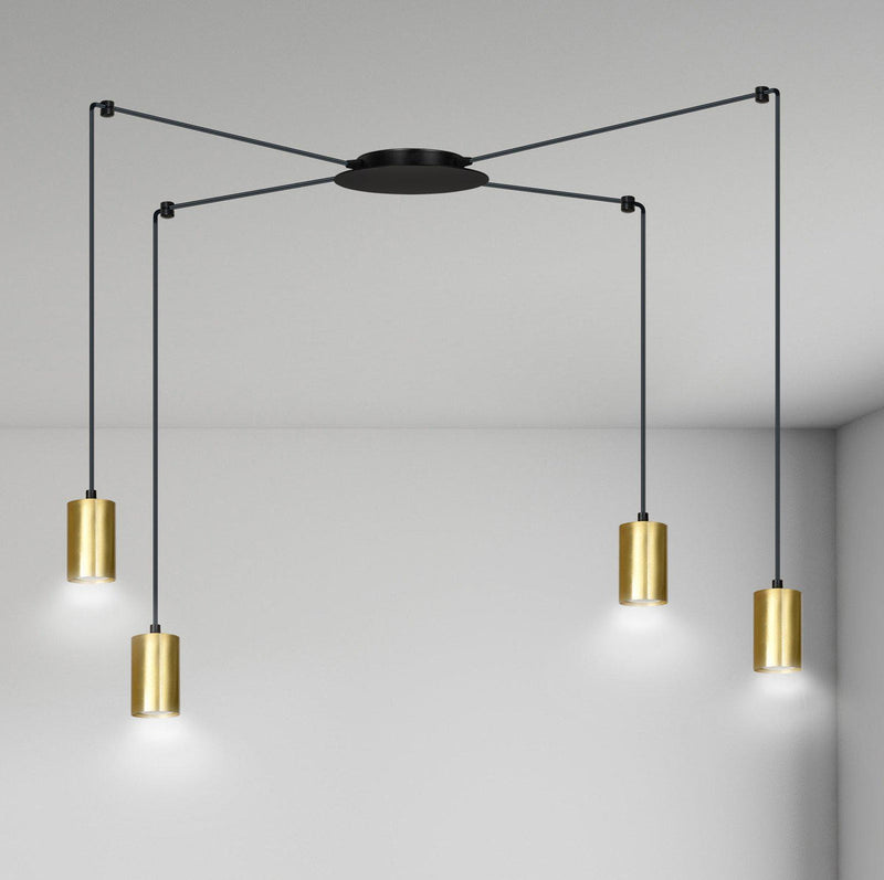 Traker 4 takpendel - Svart/Gullfarget-Takpendler-Emibig-526/4-Lightup.no