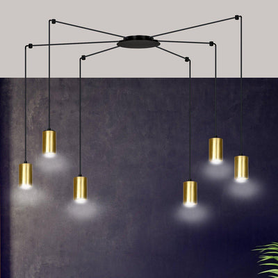 Traker 6 takpendel - Svart/Gullfarget-Takpendler-Emibig-526/6-Lightup.no