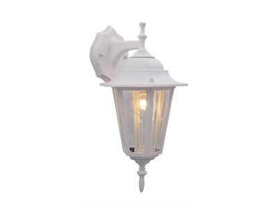 Trysil utelampe vegg opp eller nedover vendt utelampe 1 stk - Hvit-Utebelysning vegg klassisk-Scanlight-165878-Lightup.no