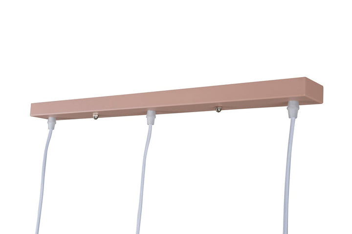 Tubbie takpendel 3 lys - Dusty Pink-Takpendler-Venture Home-Rosa-15507-809-Lightup.no