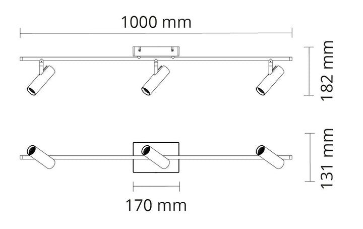 Tube Micro Track taklampe 18W 2700 Kelvin Dimbar - Hvit-Taklamper-Sg Armaturen As-3200342-Lightup.no