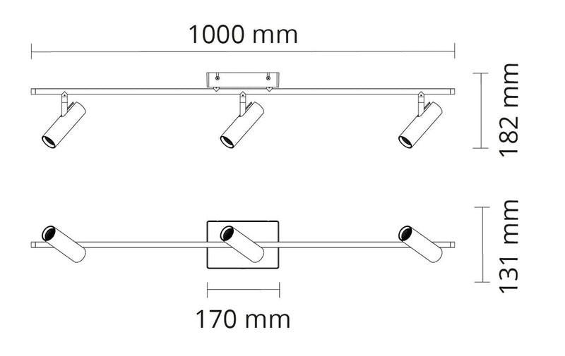 Tube Micro Track taklampe 18W 2700 Kelvin Dimbar - Hvit-Taklamper-Sg Armaturen As-3200342-Lightup.no