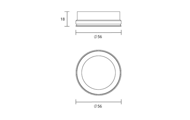 Tube mini Gull Ø59mm Baffel - Gullfarget-Zip spotskinne-Sg Armaturen As-3203487-Lightup.no