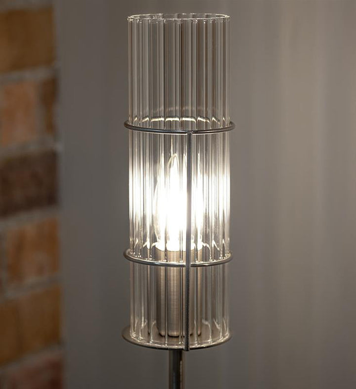 Tubo bordlampe 50 cm - Satin nikkel/Klar-Bordlamper-Marksløjd-108557-Lightup.no