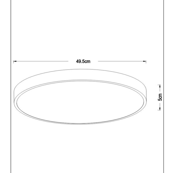 Unar Taklampe Ø50cm 3 step dim - Matt gull-Taklamper-Lucide-LC79185/50/02-Lightup.no