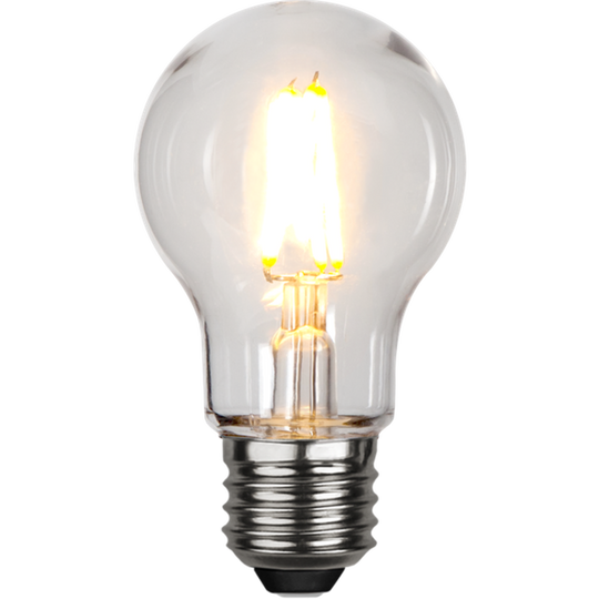 Utendørs E27 Filament LED 2,5W 2700K 55mm ikke dimbar - Klar-LED-pære E27 sokkel-Star Trading-Klar-359-23-2-Lightup.no