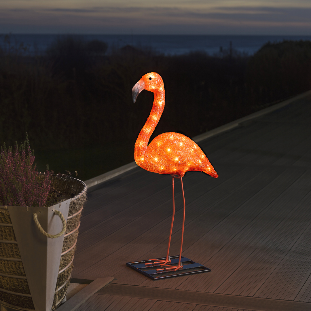 (Utgått) (Utgått) Flamingo 70 cm-Utebelysning Hagebelysning-Konstsmide-6272-803-Lightup.no
