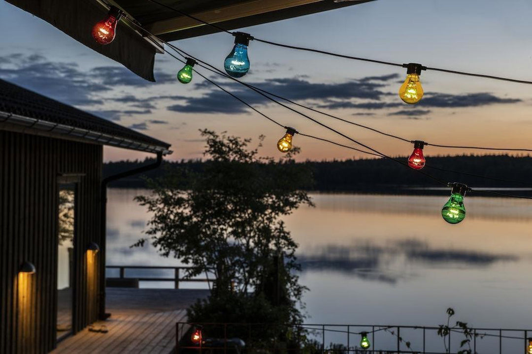 (Utgått) (Utgått) Lysslynge 10 lys IP44 - Flerfarget-Utebelysning Lysslynge-Konstsmide-2378-500-Lightup.no