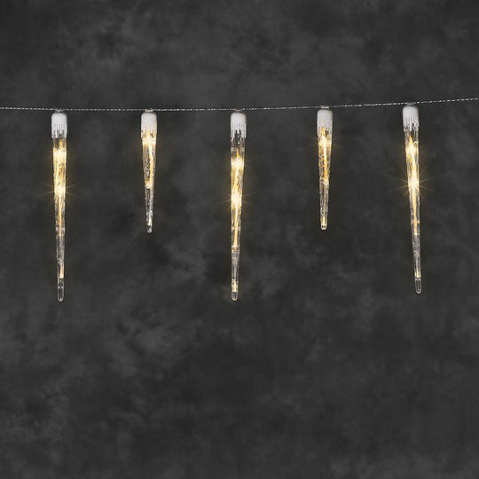 (Utgått) (Utgått) Lysslynge 16 istapper led - Varmhvit-Julebelysning juletrelys og slynger-Konstsmide-2746-802-Lightup.no