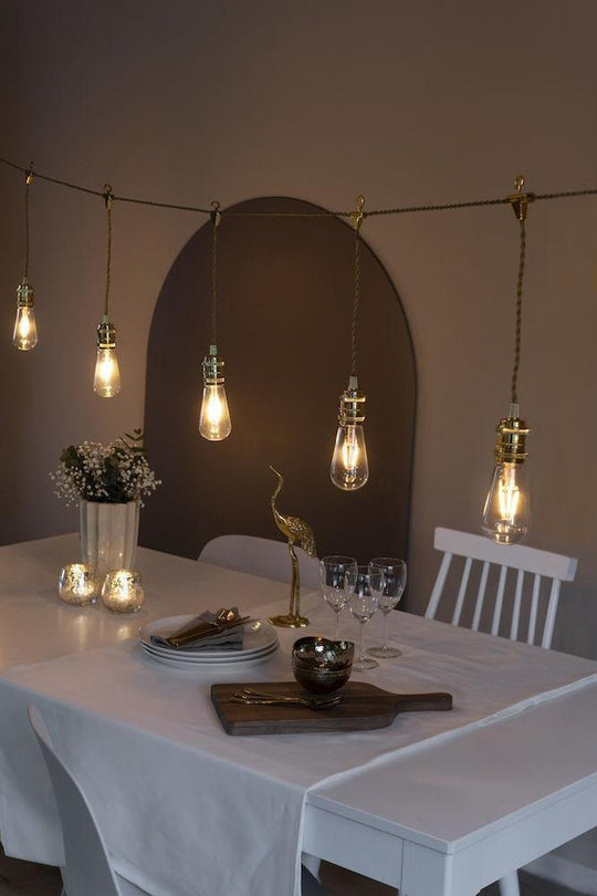 (Utgått) (Utgått) Lysslynge 8 pærer, gull-Lysslynge-Konstsmide-2363-800-Lightup.no