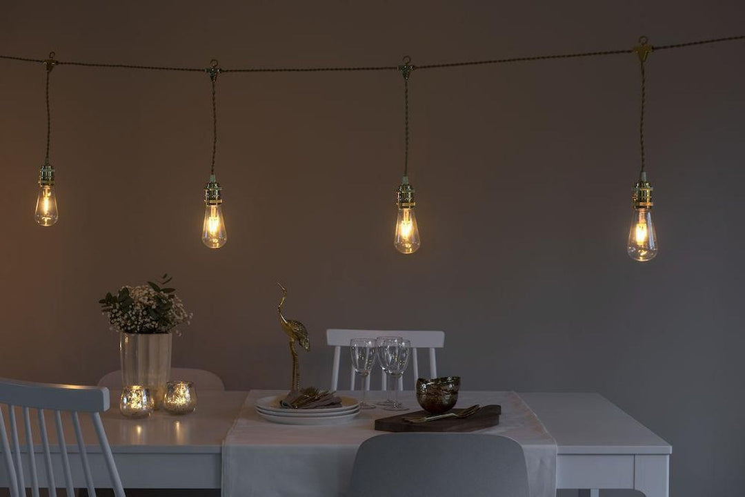 (Utgått) (Utgått) Lysslynge 8 pærer, gull-Lysslynge-Konstsmide-2363-800-Lightup.no