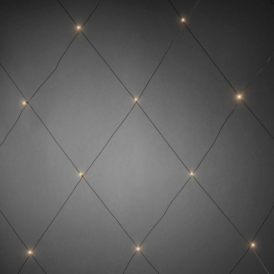 (Utgått) (Utgått) Nett 3x3 meter 96 minilys LED utendørs IP44 - Varmhvit-Julebelysning juletrelys ute-Konstsmide-3757-100-Lightup.no