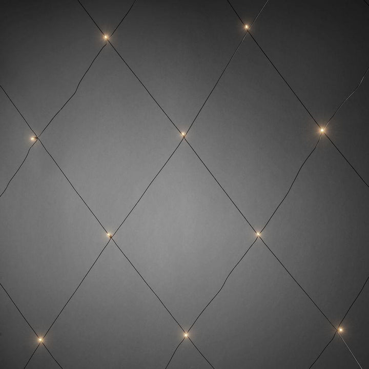 (Utgått) (Utgått) Nett 3x3 meter 96 minilys LED utendørs IP44 - Varmhvit-Julebelysning juletrelys ute-Konstsmide-3757-100-Lightup.no
