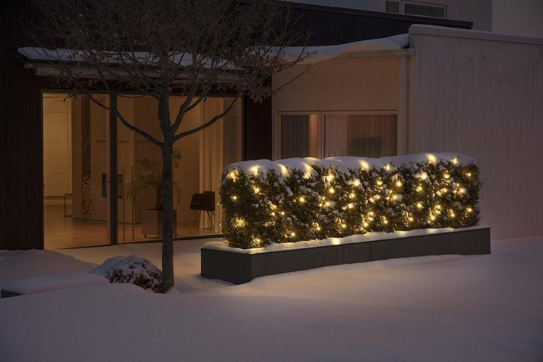 (Utgått) (Utgått) Nett 3x3 meter 96 minilys LED utendørs IP44 - Varmhvit-Julebelysning juletrelys ute-Konstsmide-3757-100-Lightup.no
