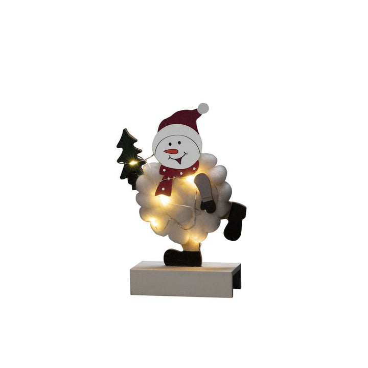 (Utgått) (Utgått) Snømann med juletre-Julebelysning dekor og pynt-Konstsmide-3268-210-Lightup.no