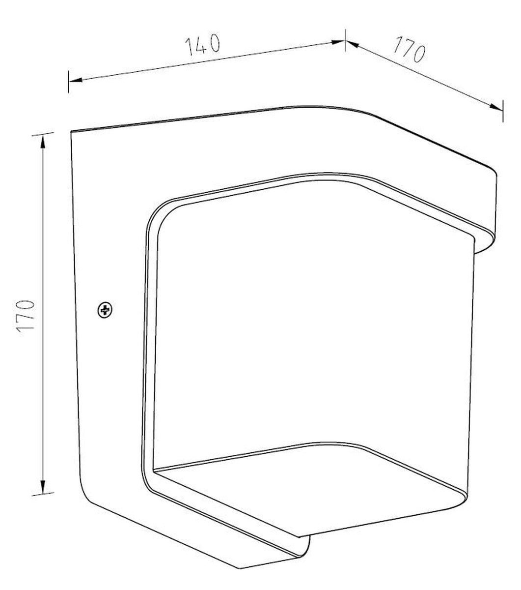 Valor vegglampe utendørs IP65 - Grafitt grå/Opal-Utebelysning vegg veggskjold-NorDesign-Grafitt / Opal-401703120-Lightup.no