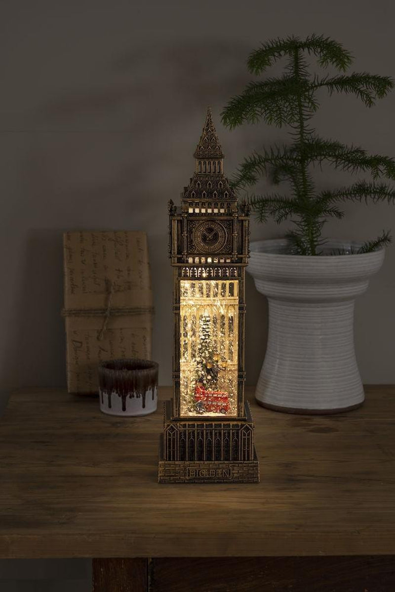 Vannfylt Big Ben-Julebelysning dekor og pynt-Konstsmide-4266-000-Lightup.no