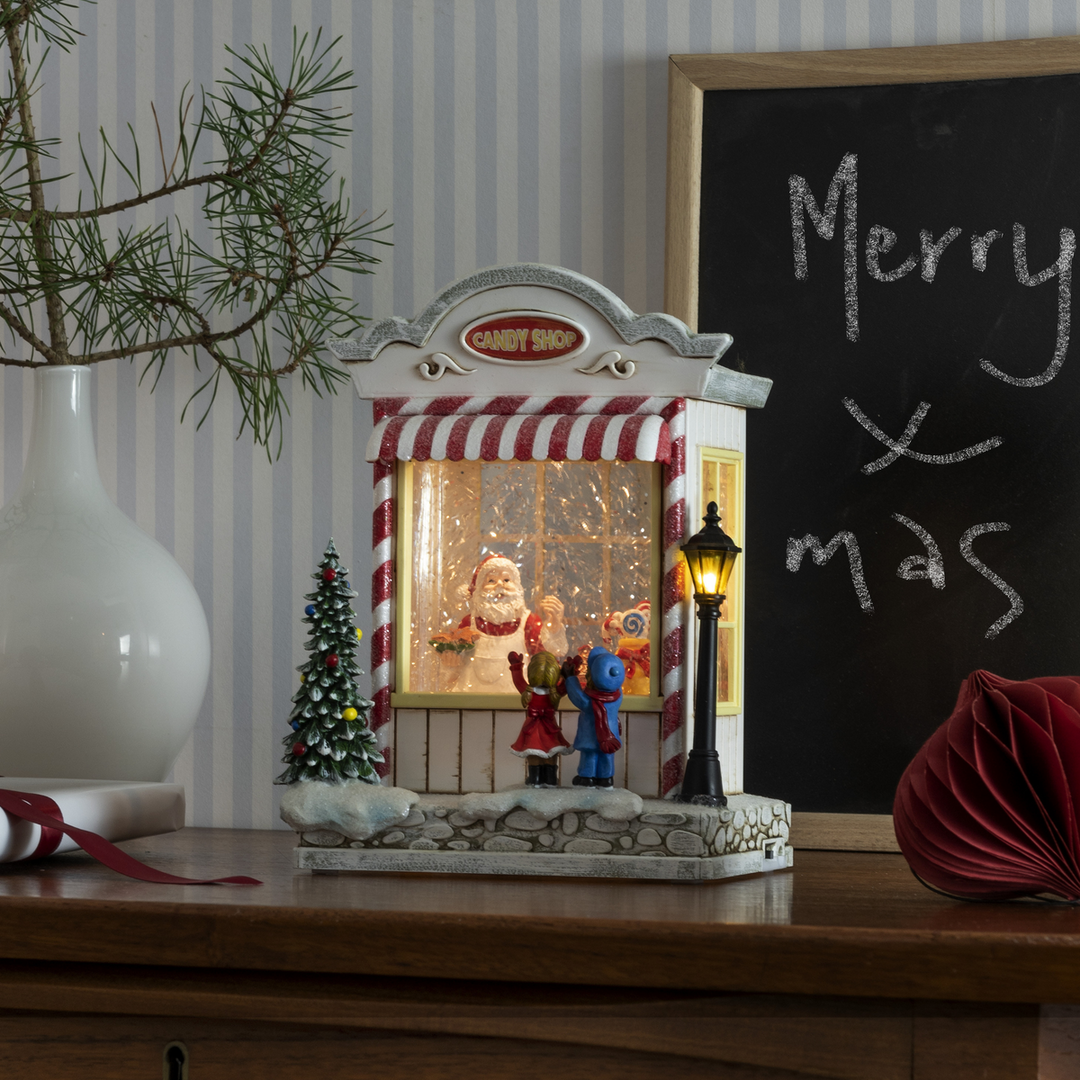 Vannfylt lykt godteributikk-Julebelysning dekor og pynt-Konstsmide-Flerfarget-4369-000-Lightup.no