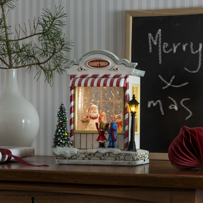 Vannfylt lykt godteributikk-Julebelysning dekor og pynt-Konstsmide-4369-000-Lightup.no