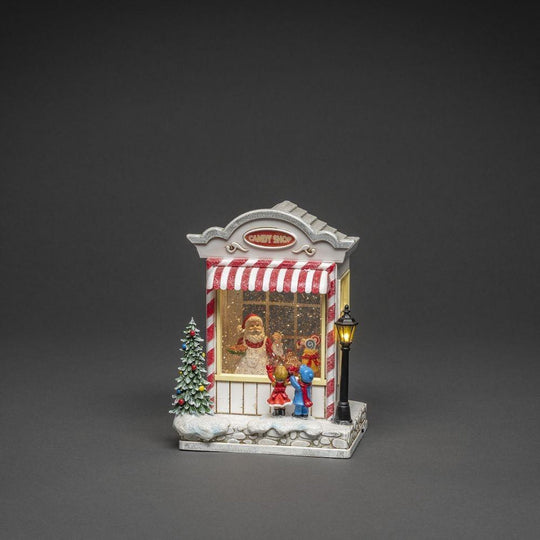Vannfylt lykt godteributikk-Julebelysning dekor og pynt-Konstsmide-Flerfarget-4369-000-Lightup.no