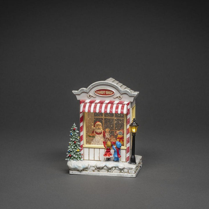 Vannfylt lykt godteributikk-Julebelysning dekor og pynt-Konstsmide-Flerfarget-4369-000-Lightup.no