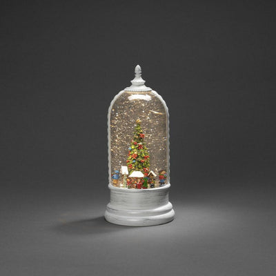 Vannfylt lykt julemarked roterende Hvit-Julebelysning dekor og pynt-Konstsmide-4261-200-Lightup.no