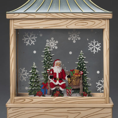 Vannfylt lykt med julenisse-Julebelysning dekor og pynt-Konstsmide-4288-000-Lightup.no