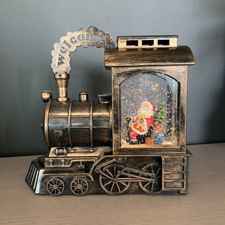 Vannfylt lykt tog nisse med gaver-Julebelysning dekor og pynt-Trend Collection-Antikk-25808-Lightup.no