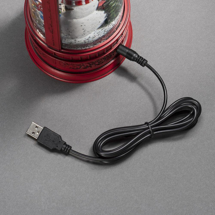 Vannfylt postkasse med snømann-Julebelysning dekor og pynt-Konstsmide-4268-550-Lightup.no