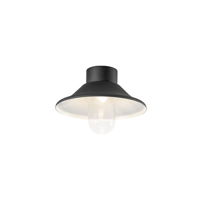 Vega taklampe 8W LED - Svart-Utebelysning taklampe-Konstsmide-552-750-Lightup.no