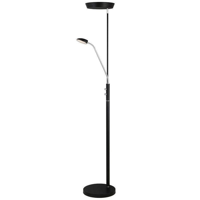 Vegas gulvlampe combi LED 5/20W - Svart-Gulvlamper-Halo Designs-5705639716067-Lightup.no