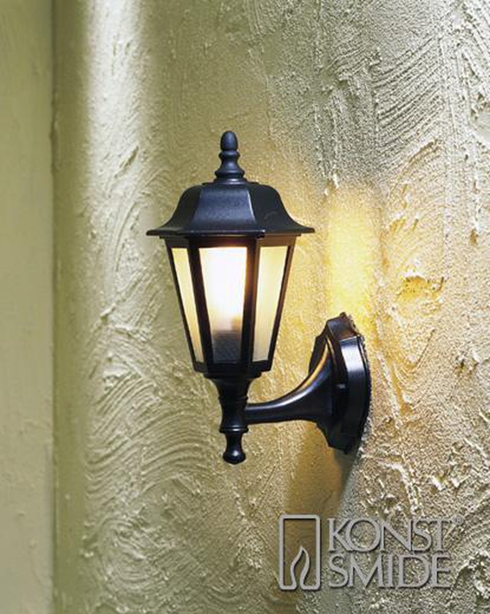 Vegglykt E27 - Svart-Utebelysning vegg klassisk-Konstsmide-Svart-7094-750-Lightup.no