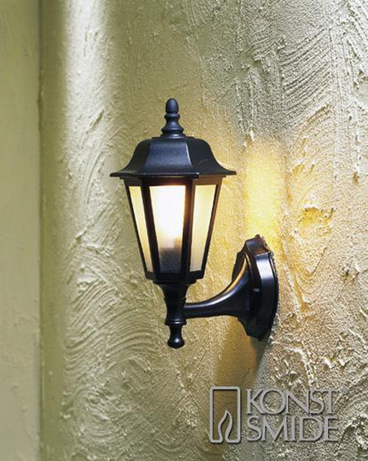 Vegglykt E27 - Svart-Utebelysning vegg klassisk-Konstsmide-Svart-7094-750-Lightup.no