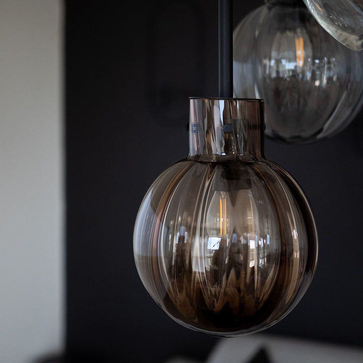 Vidde Krystallkuler 5 stk - Sort Baldakin-Takpendler-Hadeland Glassverk-Krystall-Hak__1218840-vidde-Sort-Baldakin-Lightup.no