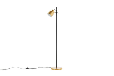 Vifta gulvlampe 139 cm - Svart/Messingfarget-Gulvlamper-Venture Home-15654-338-Lightup.no