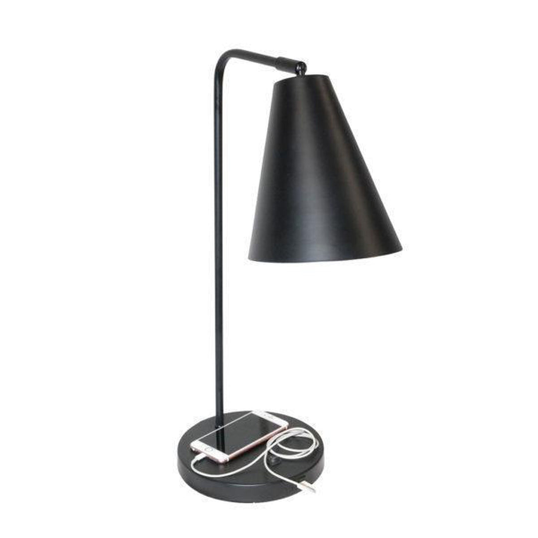 Vigo bordlampe med USB - Svart-Bordlamper-Design by Grönlund-2482-05-Lightup.no