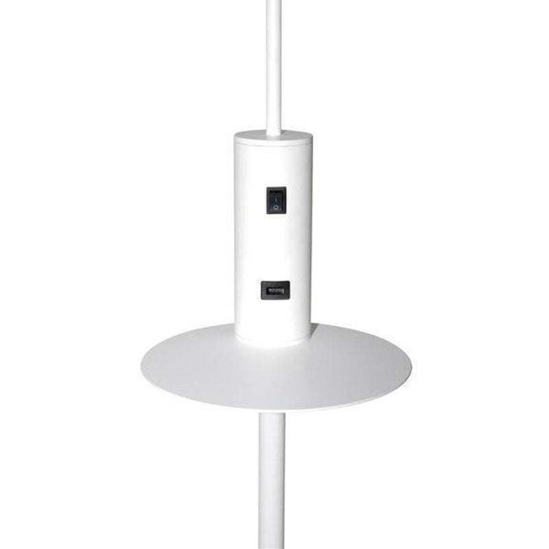 Vigo gulvlampe med USB - Hvit-Gulvlamper-Design by Grönlund-3482-06-Lightup.no