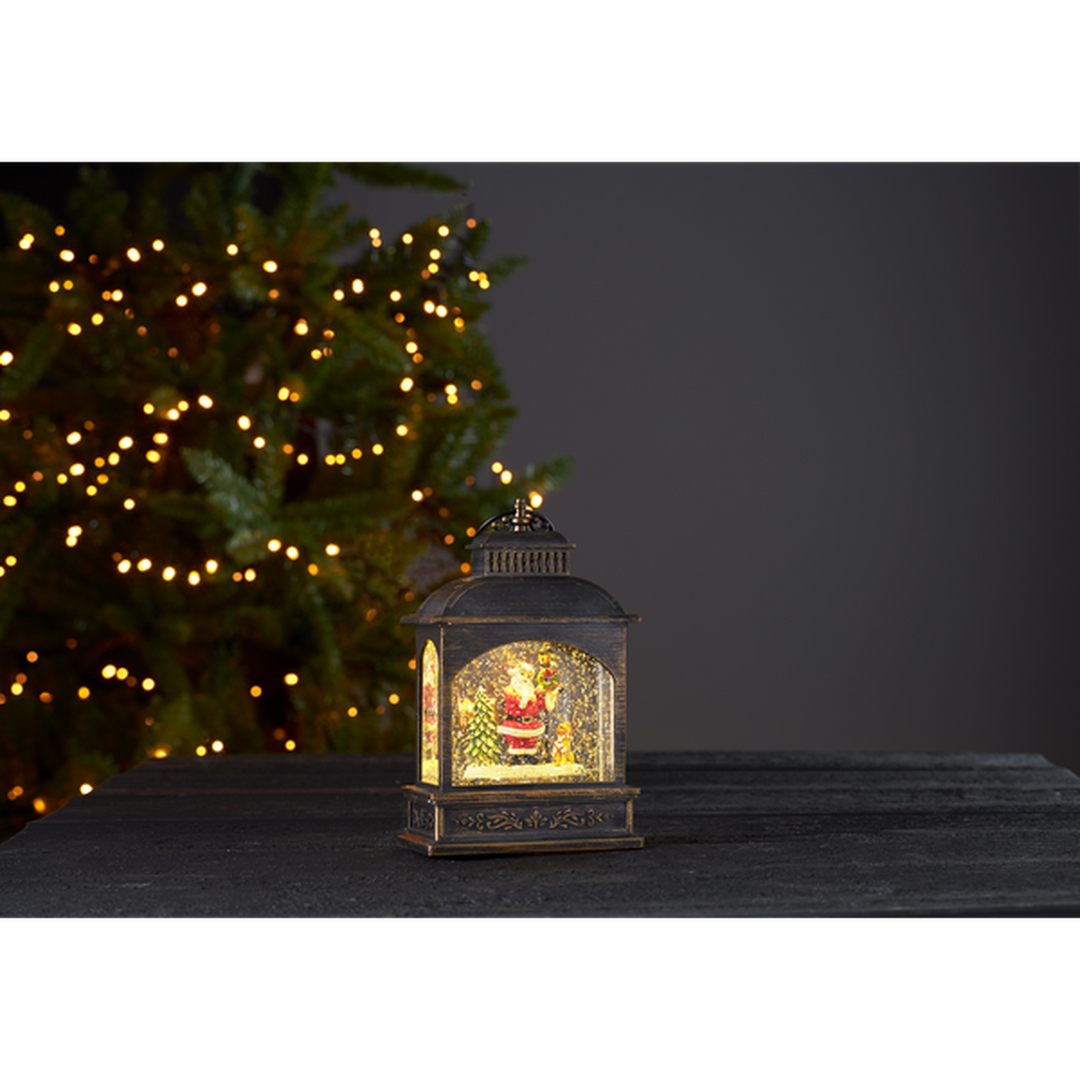 Vinter vannfylt lykt - Julenisse-Julebelysning dekor og pynt-Star Trading-991-84-Lightup.no