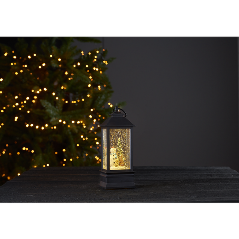 Vinter vannfylt lykt - Snømann-Julebelysning dekor og pynt-Star Trading-991-83-Lightup.no