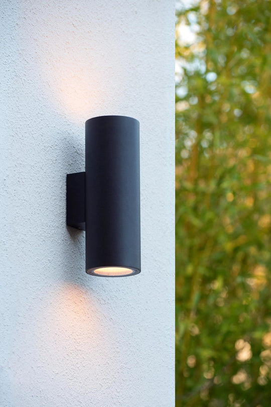 Volantis vegglampe utendørs opp/ned IP54 E27 - Svart-Utebelysning vegg opp og ned-Lucide-Svart-LC27807/02/30-Lightup.no