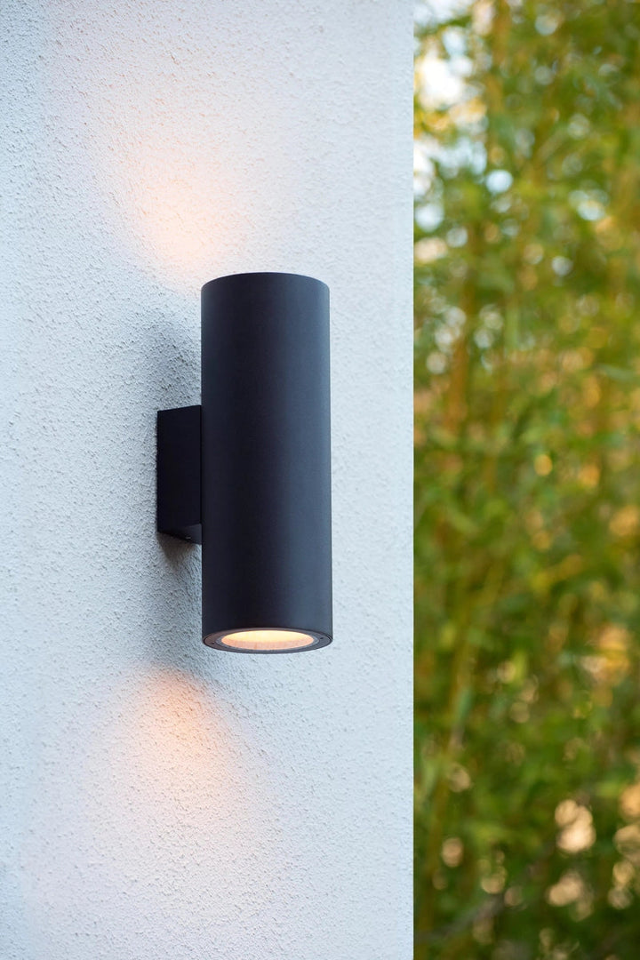 Volantis vegglampe utendørs opp/ned IP54 E27 - Svart-Utebelysning vegg opp og ned-Lucide-Svart-LC27807/02/30-Lightup.no