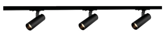 Vox Ezra spotskinne 3 spotter 1 meter 3x10W 2700K dimbar RA90-Spotskinner 230V-NorDesign-Svart-130000305+389561305+389561205+164271005-Lightup.no