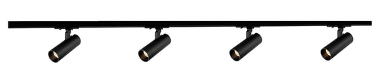 Vox Ezra spotskinne 4 spotter 2 meter 4x10W 2700K dimbar RA90-Spotskinner 230V-NorDesign-Svart-389560205+389561305+389561205+164271005-4-Lightup.no