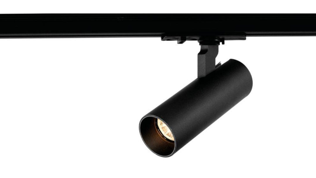 Vox Ezra spotskinne 5 spotter 2 meter 5x10W 3000K dimbar RA90 - Svart-Spotskinner 230V-NorDesign-Svart-389560205+389561305+389561205+164301005-Lightup.no