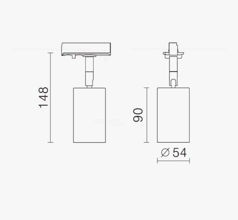 Vox Secco spot E27 - Hvit-Spotskinner 230V-NorDesign-387570306-Lightup.no