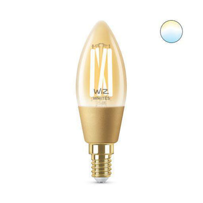 WiZ E14 Filament Lyspære 4,9W Wifi - Justerbar fargetemperatur 2000-5000 Kelvin-LED-pære E14 sokkel-WiZ-929002419001-Lightup.no